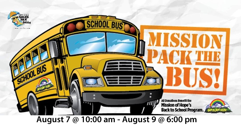 Mission school bus pack the bus.