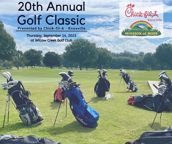 A poster for the 20th annual golf classic.