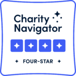 Charity navigator four star badge.