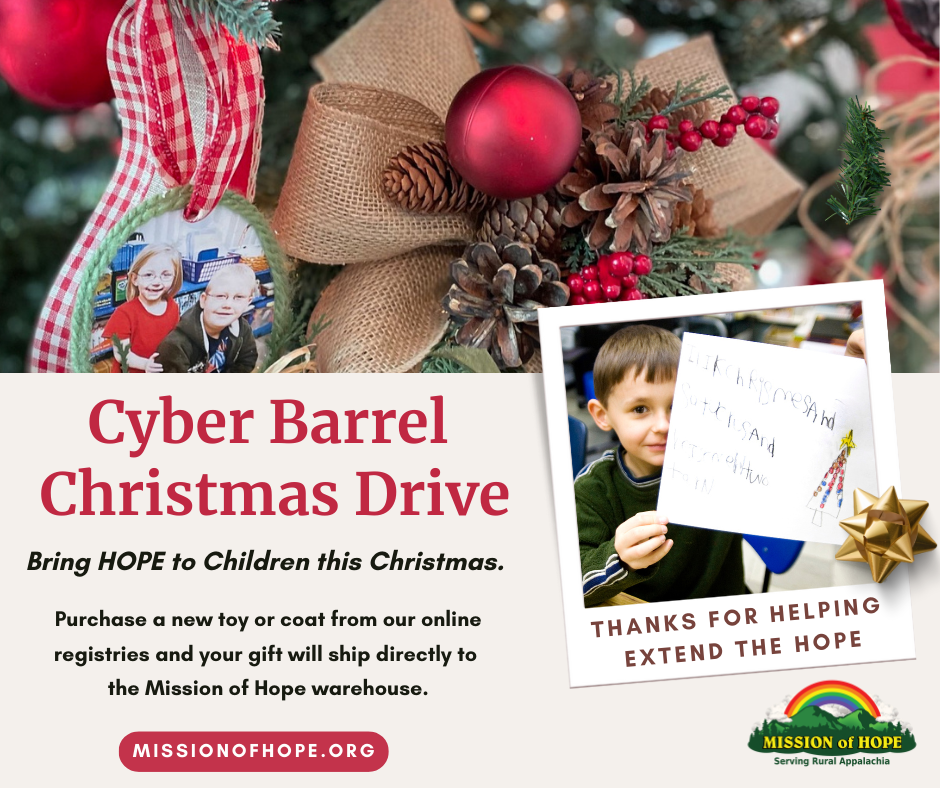 Cyber barrel christmas drive.