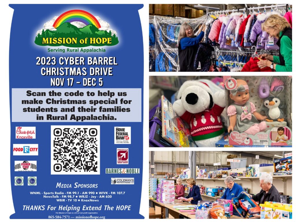 Mission of hope 2020 cyber barrel christmas drive.