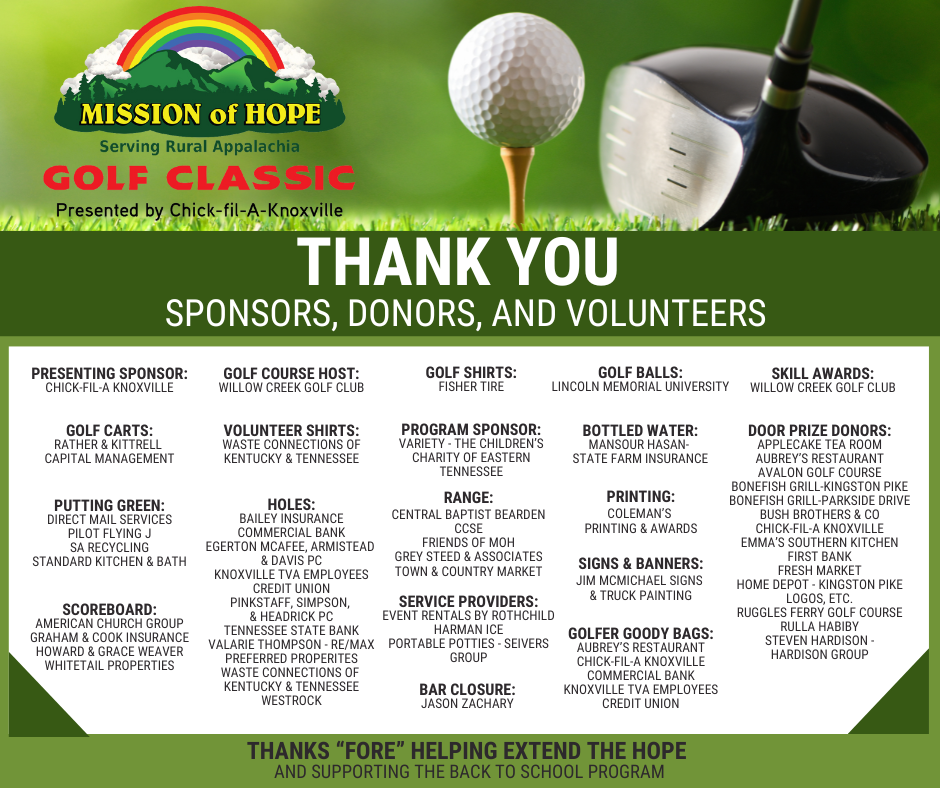 2024 Golf Classic Thank You