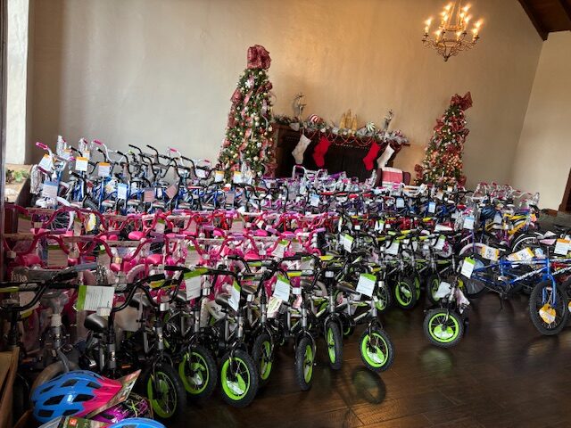 Bucky's Bikes Christmas donations